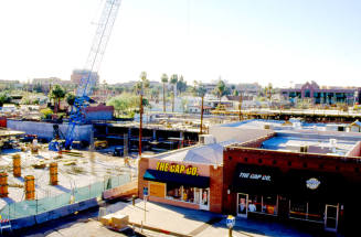 Brickyard construction from 6th St. building