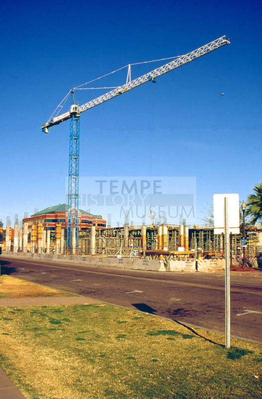 Brickyard construction from 7th St.