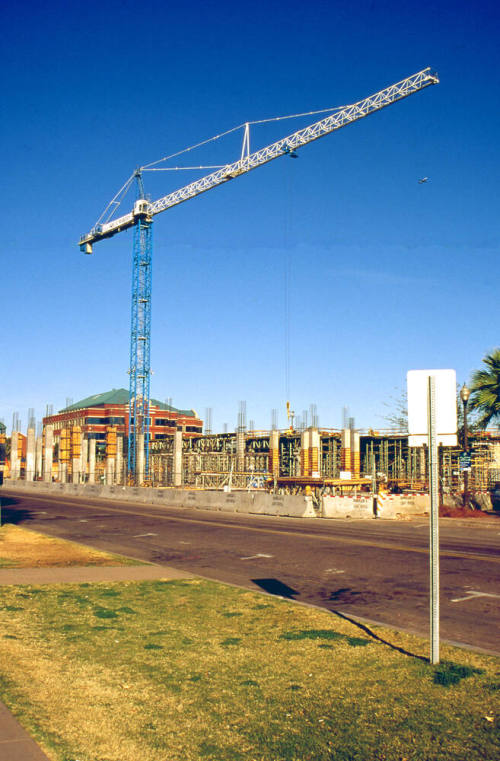 Brickyard construction from 7th St.