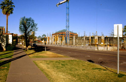 Brickyard construction, from 7th St.