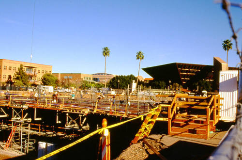 Brickyard construction site from southeast