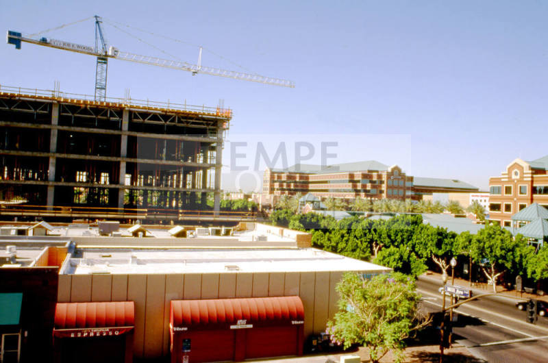 Brickyard construction from 6th and Mill
