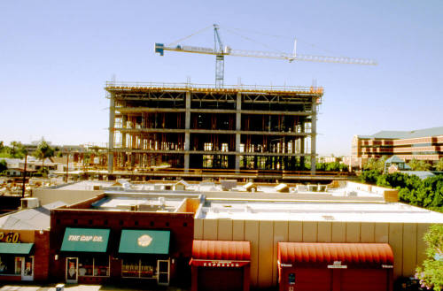 Brickyard construction, viewed from north