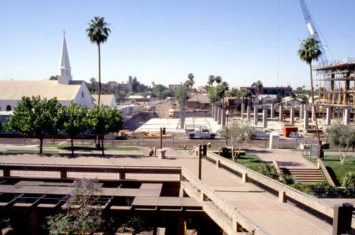 Brickyard construction site from City Hall