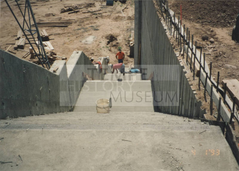 Pouring Southeast Stairs