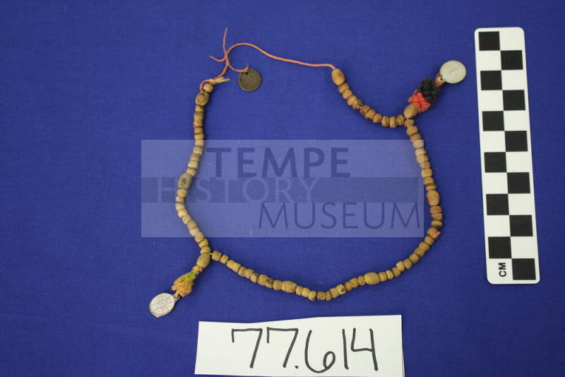 Eucalyptus wood necklace or rosary