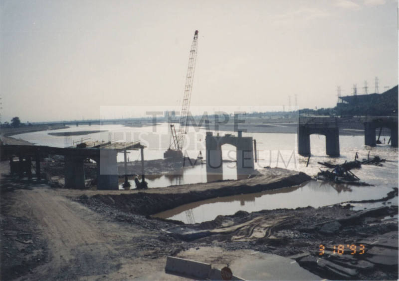 Removing Flood Damaged Falsework Span 8