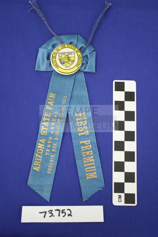 10th Annual State Fair Prize Badge And Ribbon