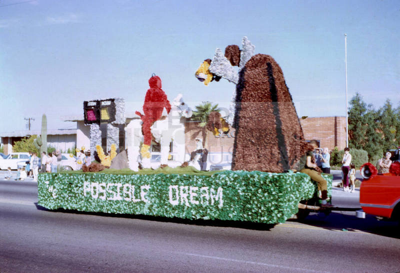 "Possible Dream" Float in Mill Ave. Parade