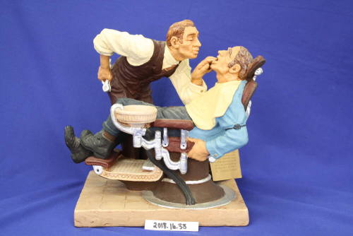Dentist and Patient Sculpture