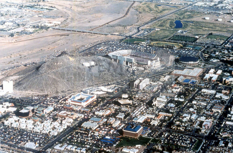 Aerial view of downtown Tempe
