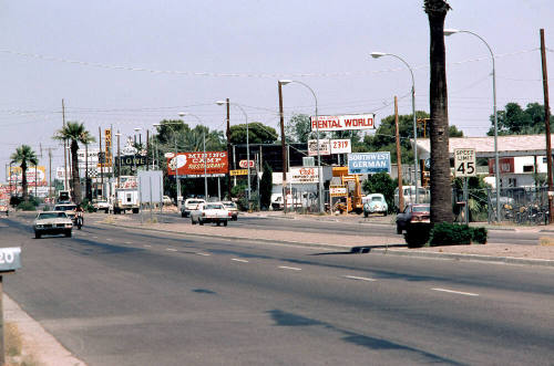 Street Scene, 2300 block of E. Apache Blvd.