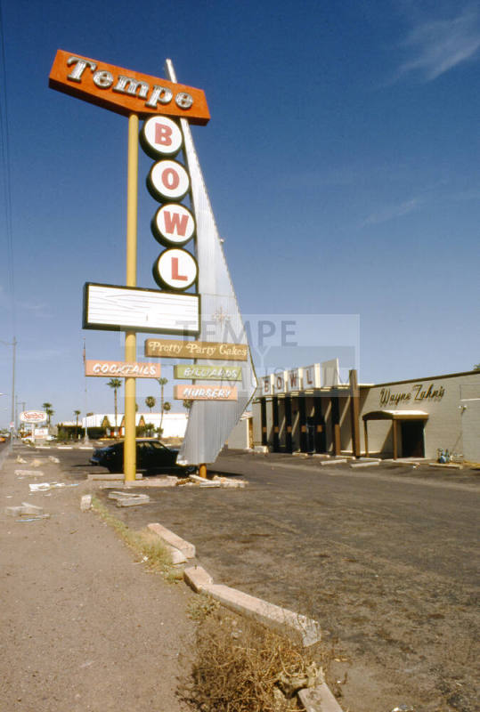 Tempe Bowl Sign, 1100 E. Apache Blvd.