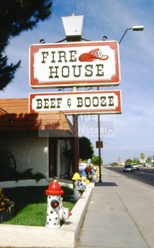 Firehouse Restaurant Sign, 1639 E. Apache
