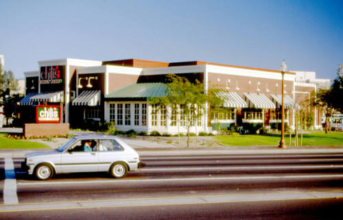 Chili's Restaurant, Southeast corner of University and Mill