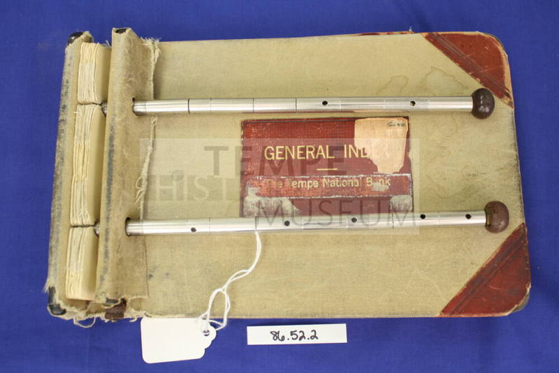 Tempe National Bank ledger book
