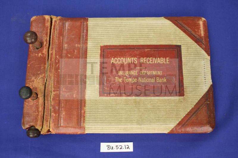 Tempe National Bank Accounts Receivable Book