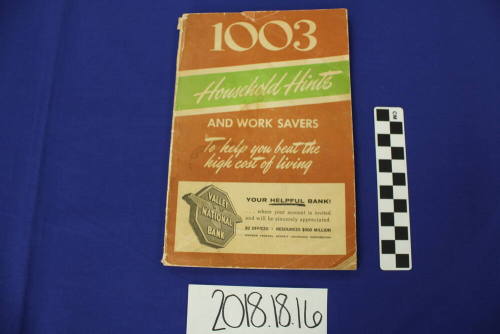 1003 Household Hints and Work Savers Book