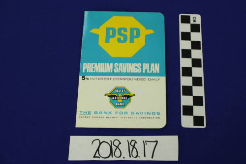 Valley National Bank Savings Record Book
