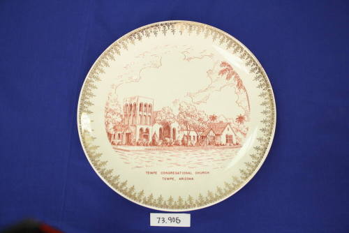 Tempe Congregational Church Commemorative Plate