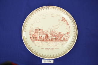 Tempe Congregational Church Commemorative Plate
