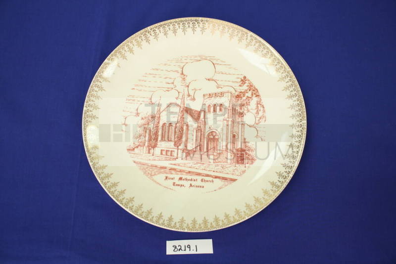Tempe Congregational Church Commemorative Plate