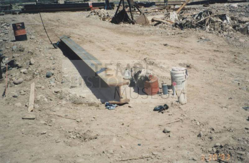 Driving Piles for Span 8 Falsework