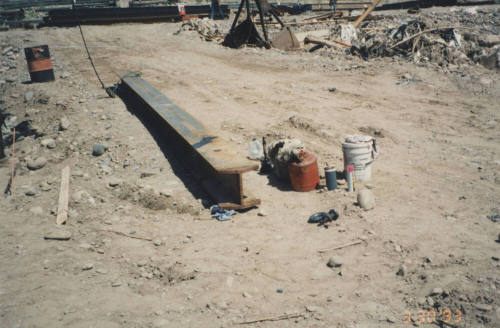Driving Piles for Span 8 Falsework