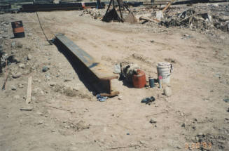 Driving Piles for Span 8 Falsework