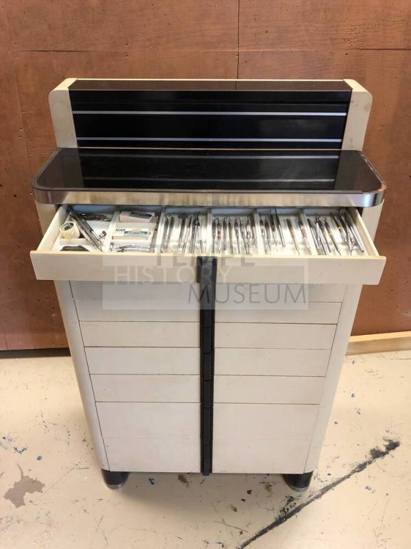 Dr. Ralph McMillan's Dental Tool Cabinet