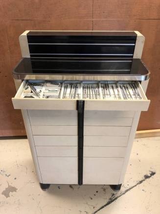 Dr. Ralph McMillan's Dental Tool Cabinet