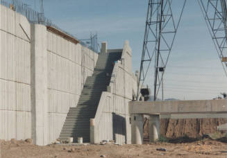 Completing Southeast Stairs - Barriers - Lights