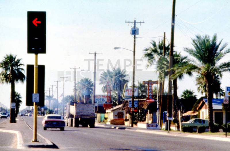 Street Scene, Apache Blvd.