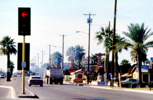 Street Scene, Apache Blvd.