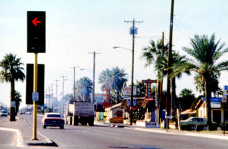 Street Scene, Apache Blvd.