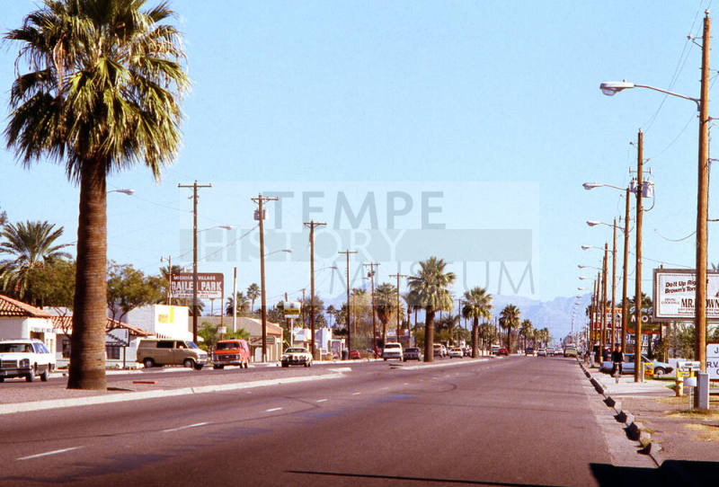Street Scene, Apache Blvd.