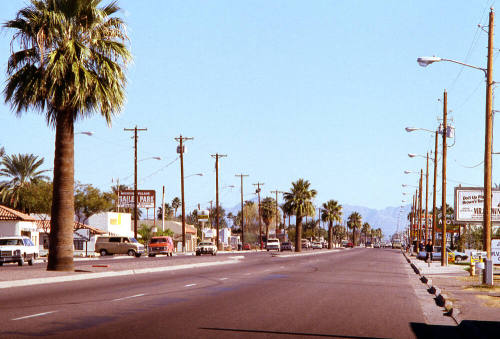 Street Scene, Apache Blvd.