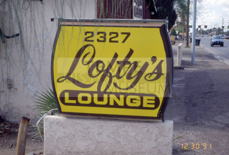 Lofty's Lounge sign, 2327 E. Apache Blvd.