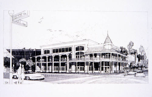 Drawing of Renovated Laird & Dines Building
