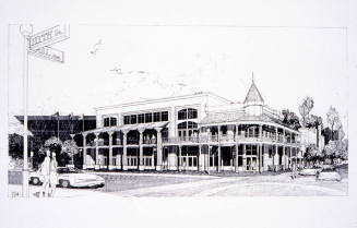 Drawing of Renovated Laird & Dines Building