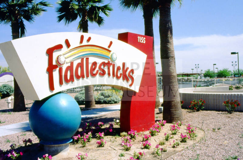 Fiddlesticks sign, 1155 W. Elliot Rd.