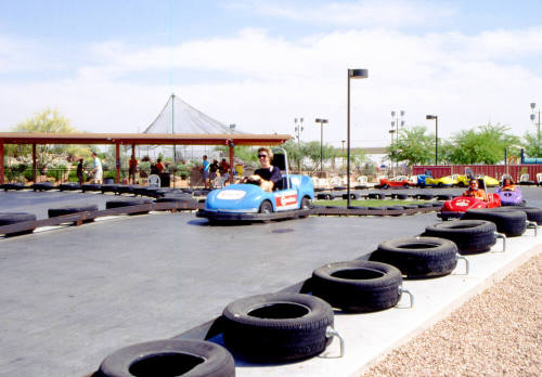 Bumper cars at Fiddlesticks, 1155 W. Elliot Rd.