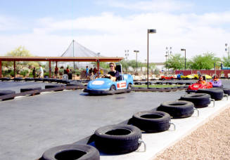 Bumper cars at Fiddlesticks, 1155 W. Elliot Rd.