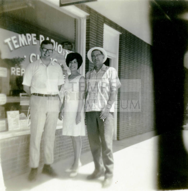 Carl, Concha, and Bill Hertenstein - Tempe Radio and TV Clinic