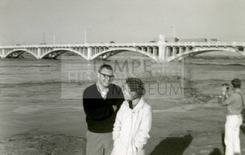 Carl and Concha Hertenstein - Salt River, Mill Ave Bridge