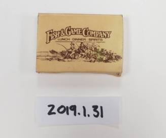 Fish and Game Company Restaurant Matchbox