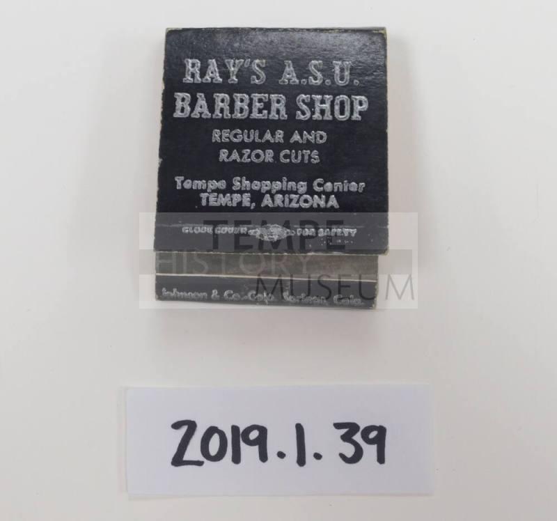 Ray's A.S.U. Barber Shop Matchbook