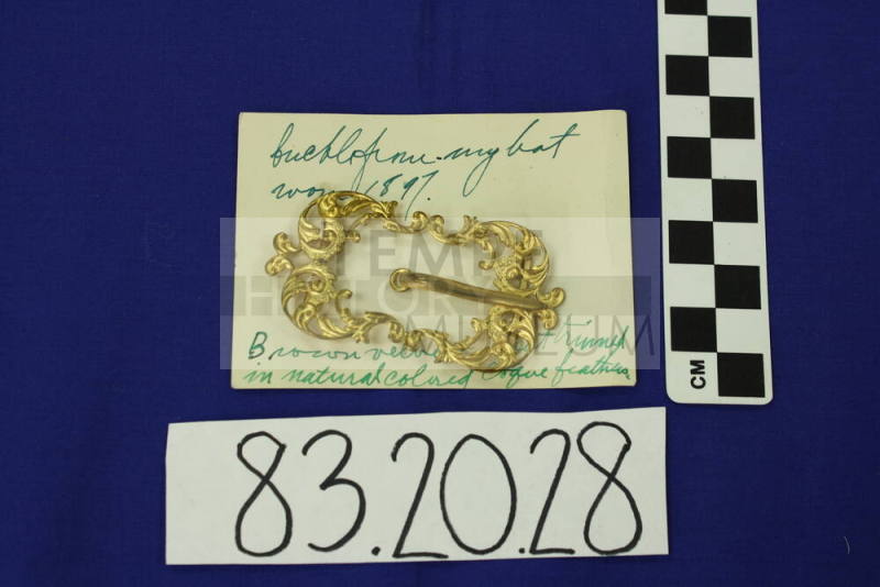 Gold hat buckle