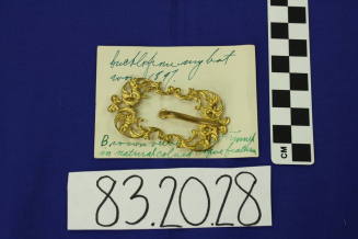 Gold hat buckle