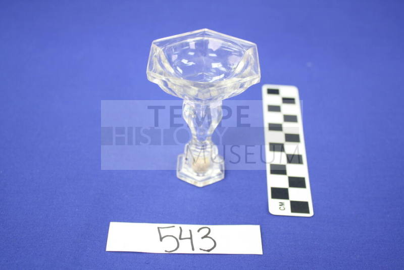 Candlestick, miniature glass